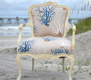 Upholstery services in South Florida for sofas, chairs, fabric panels, cushions, banquettes, headboards & outdoor seating.
